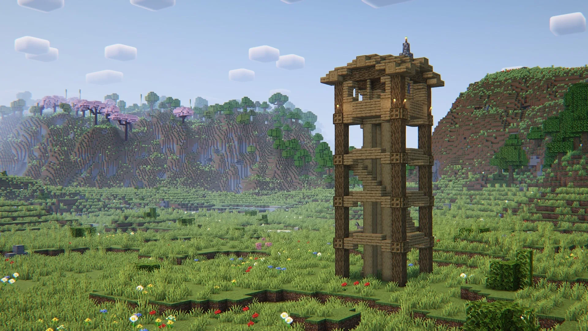 Сторожевая башня в стиле проекта Explorify.