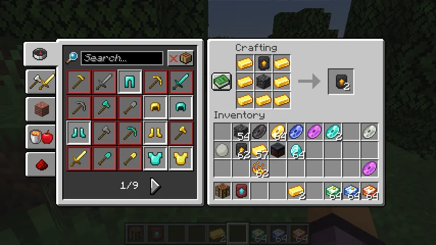 Шаблон кузнечного дела для улучшения «Наследие» из TMCraft.