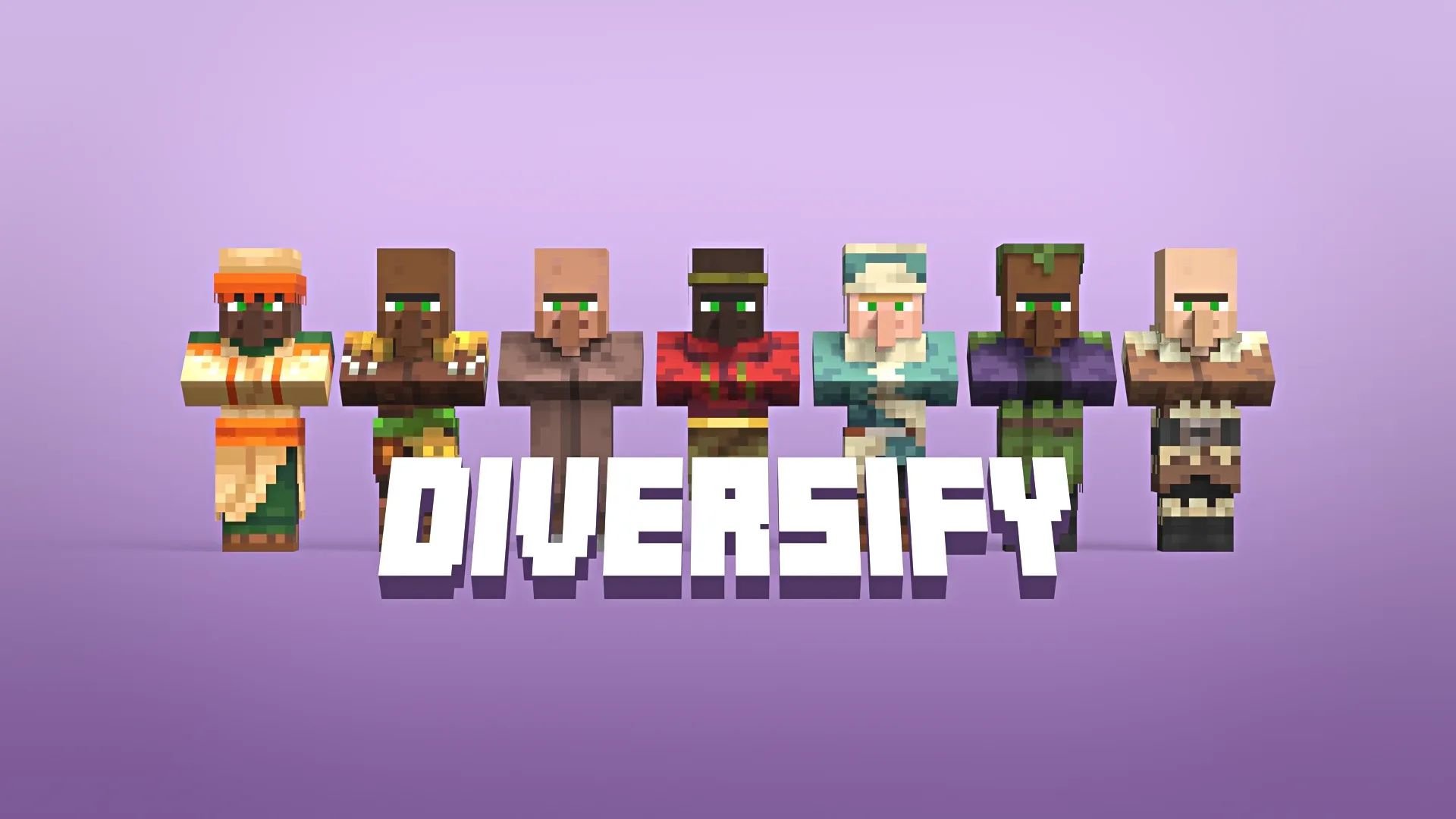 Ресурс-пак Diversify с новыми вариациями жителей