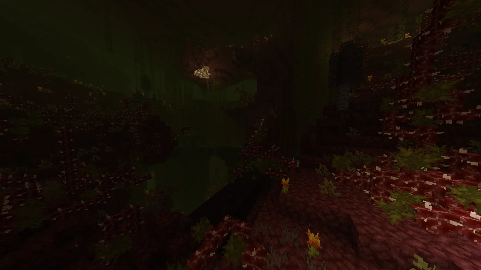 Густой подлесок в биоме из мода Biomes O' Plenty.