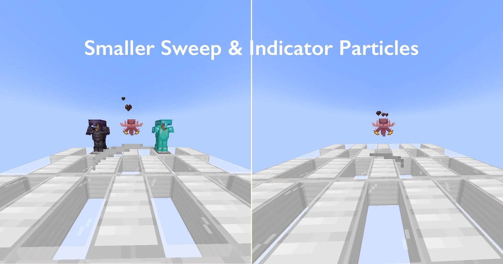 Smaller Sweep & Damage Indicator Particles