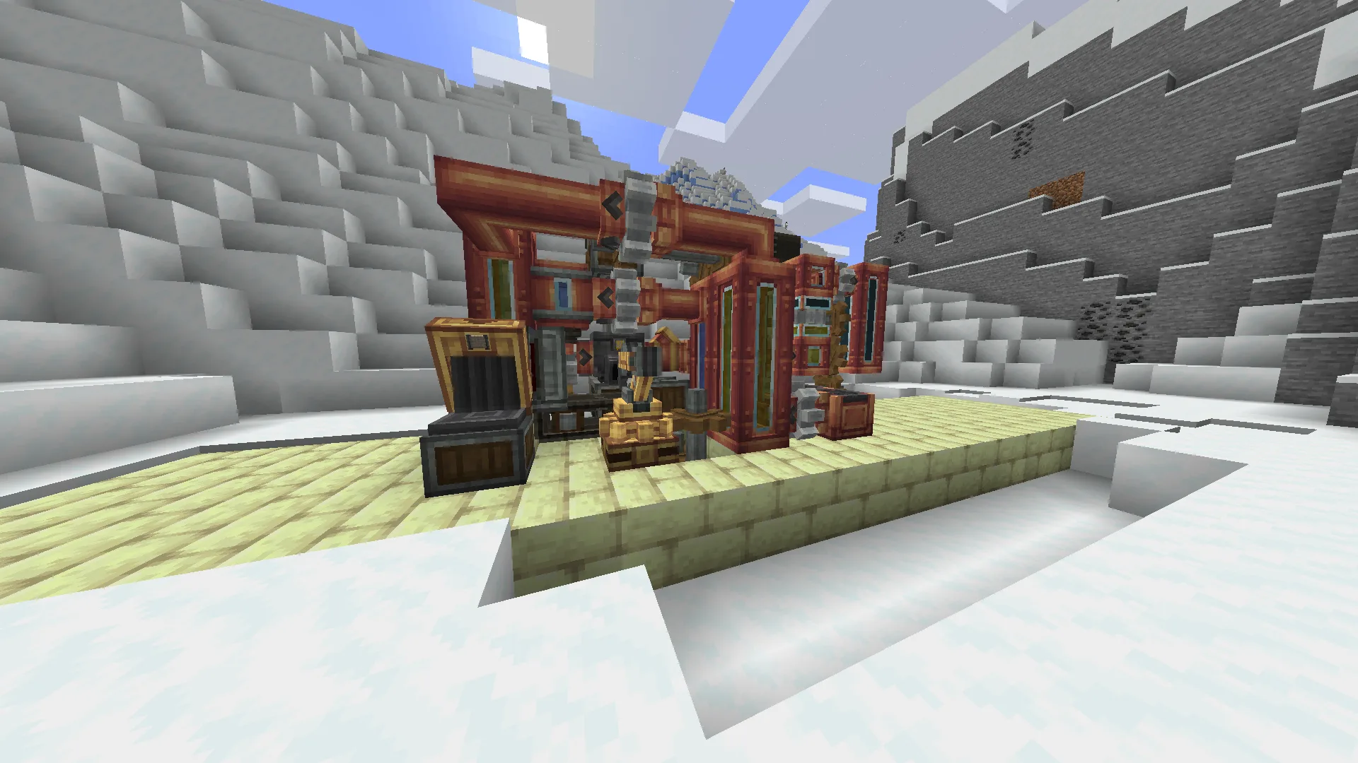 Производственная фабрика Estrogen в Minecraft.