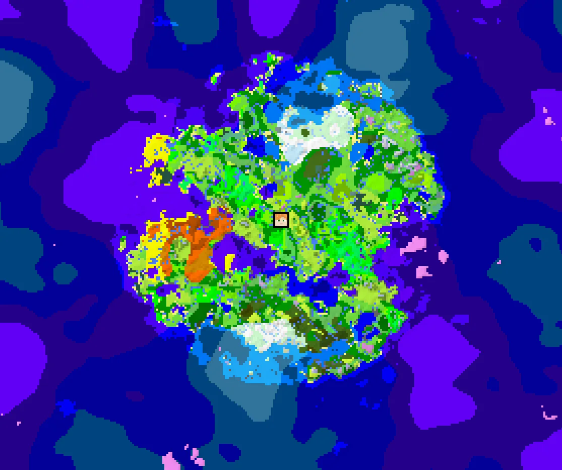 Крупный план карты мода Oceanus