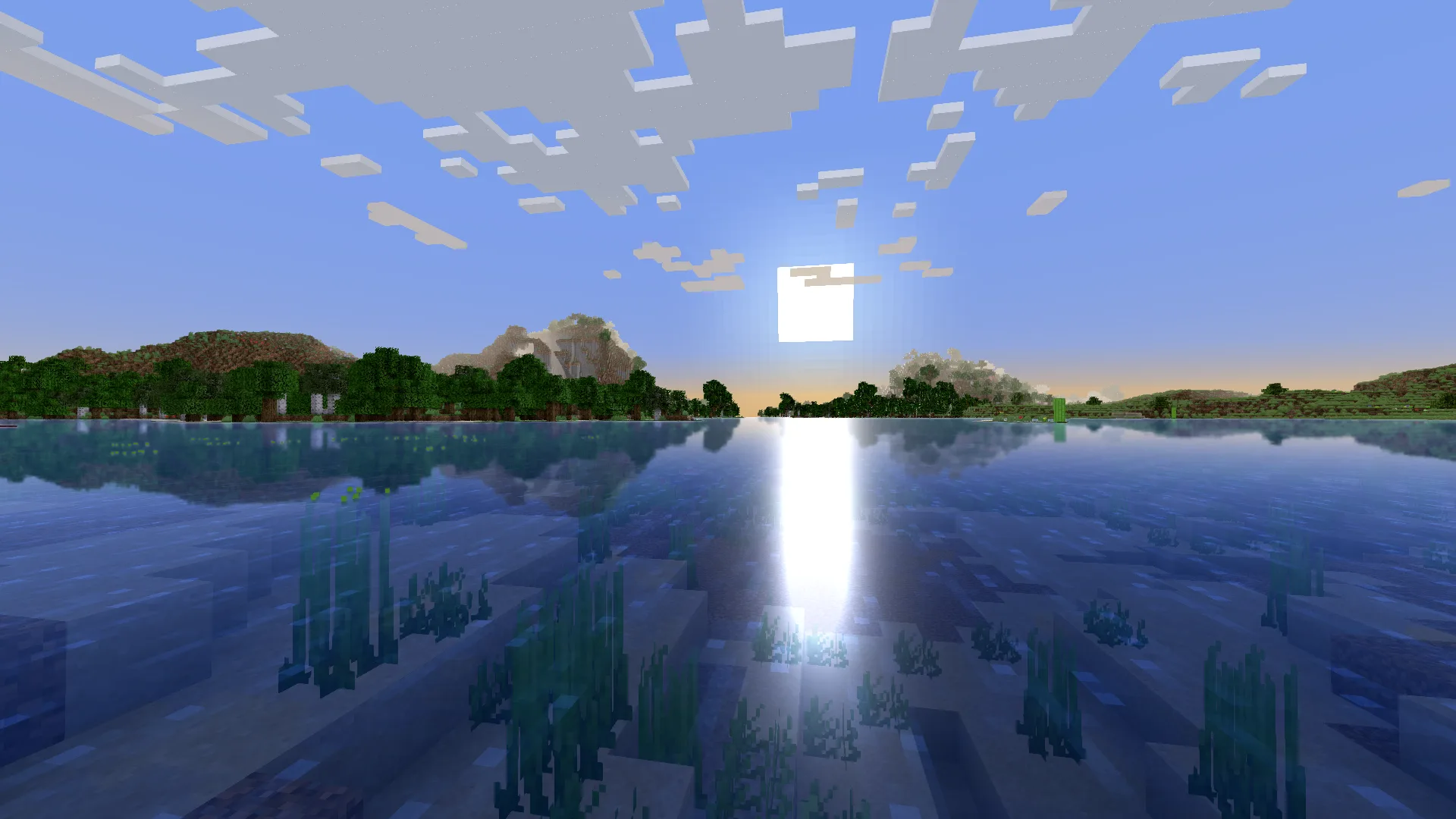 Отражающие ванильные шейдеры: Восход солнца.