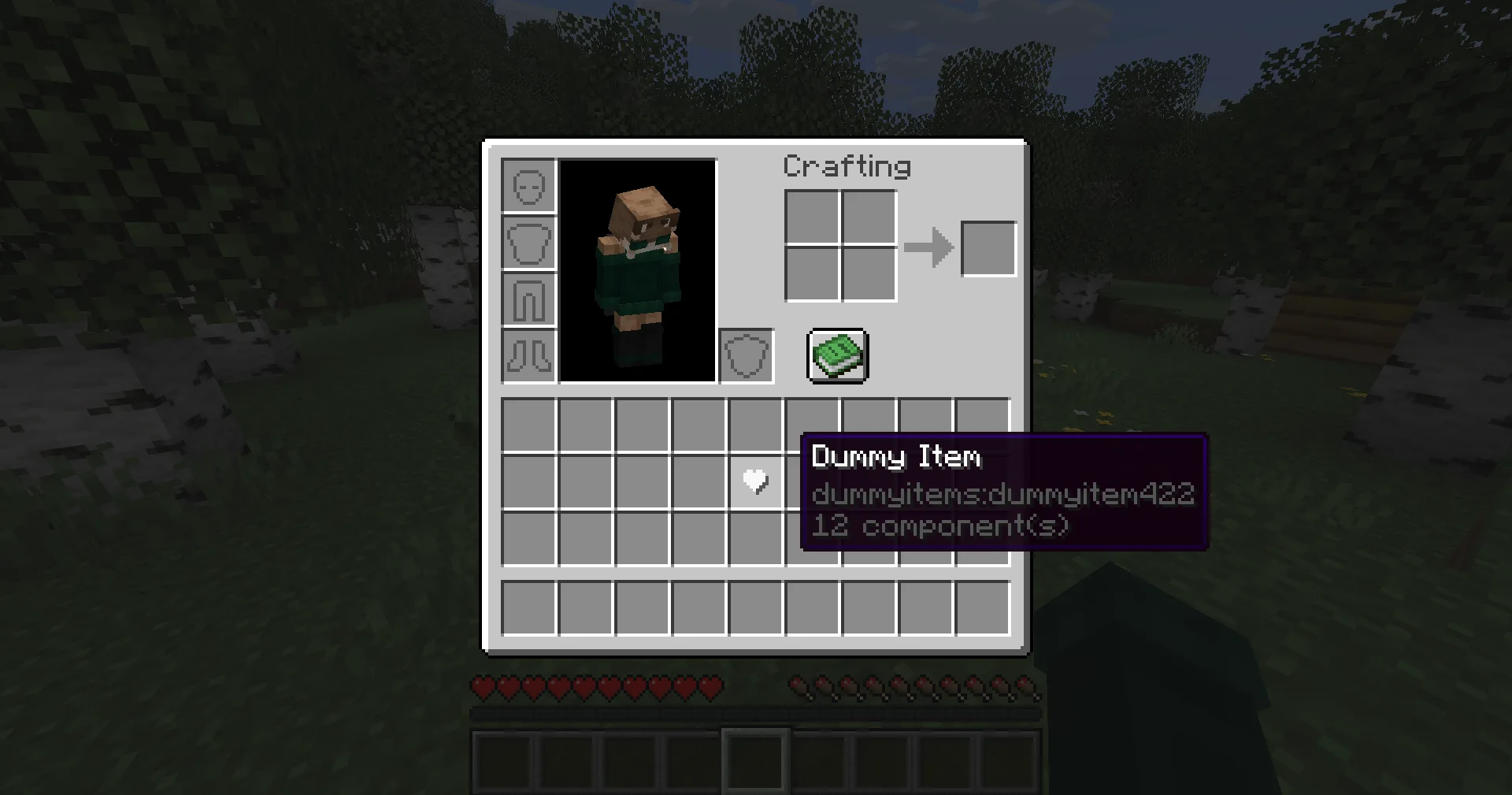 Предмет из мода Dummy Items в инвентаре Minecraft