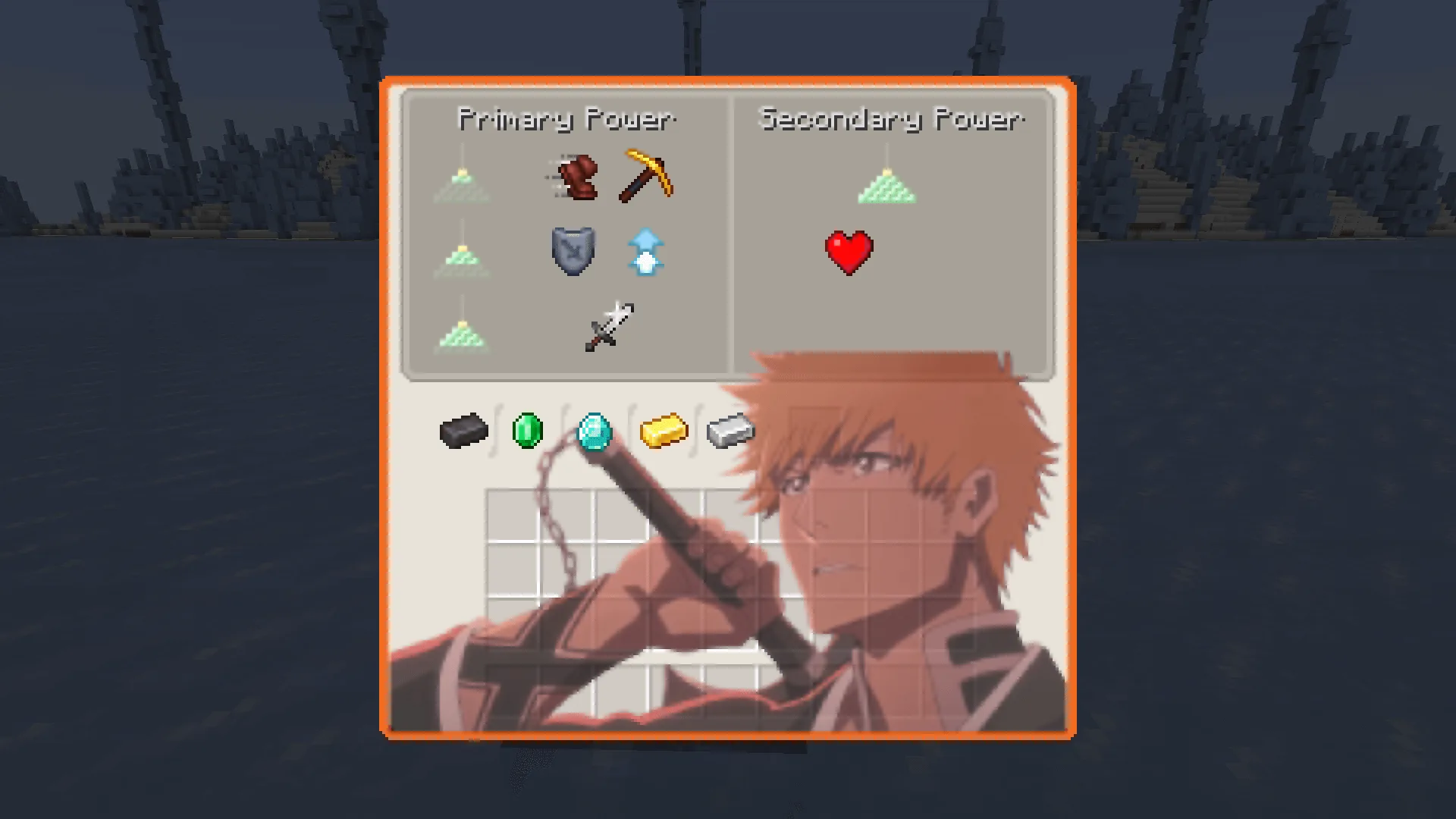 Интерфейс маяка в ресурс-паке Bleach GUI Pack.