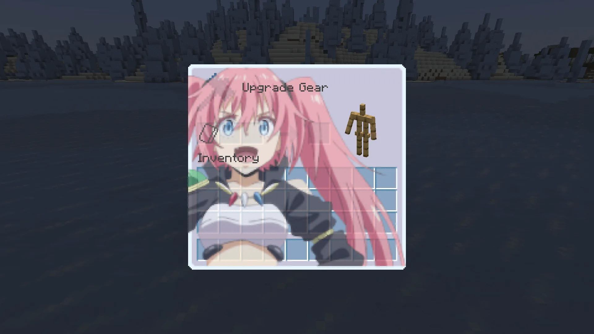 Интерфейс стола кузнеца из текстур-пака That Time I Got Reincarnated as a Slime.