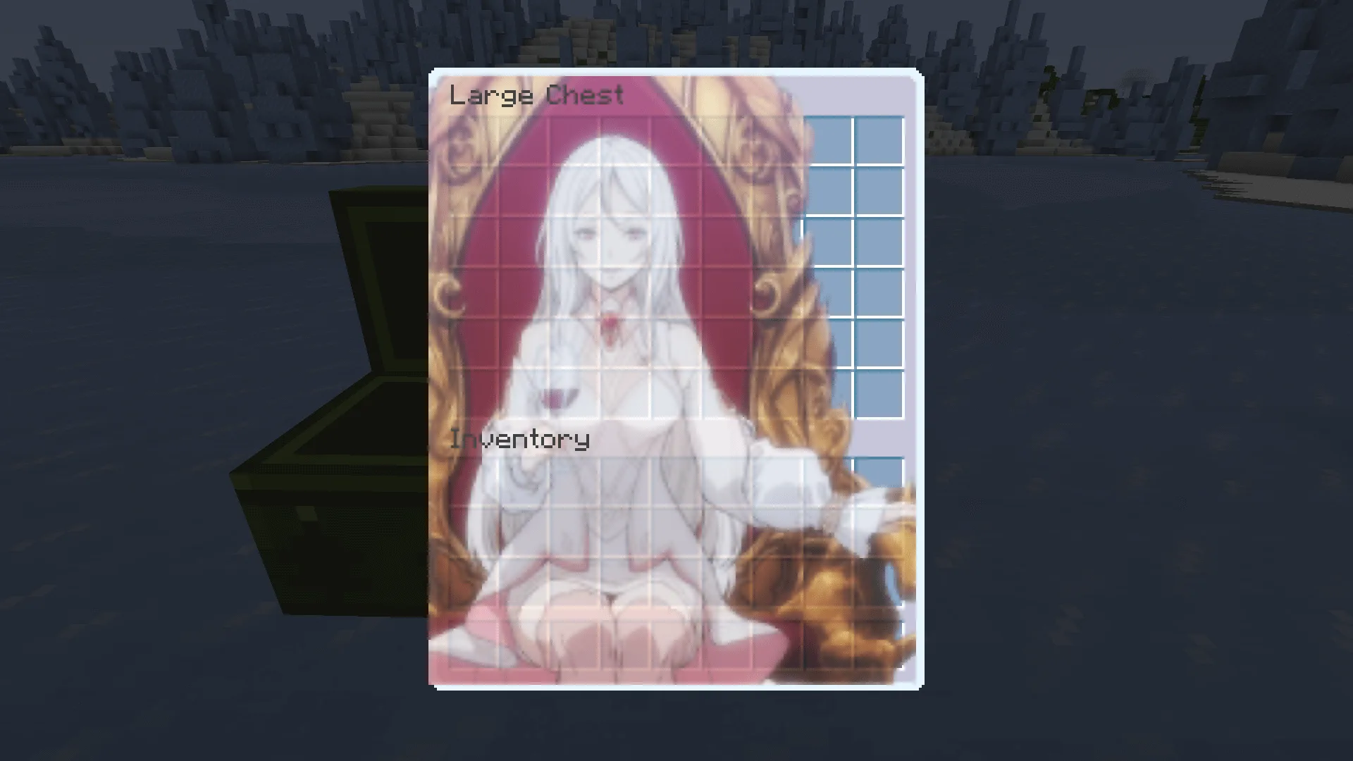 Интерфейс двойного сундука из набора That Time I Got Reincarnated as a Slime GUI Pack.