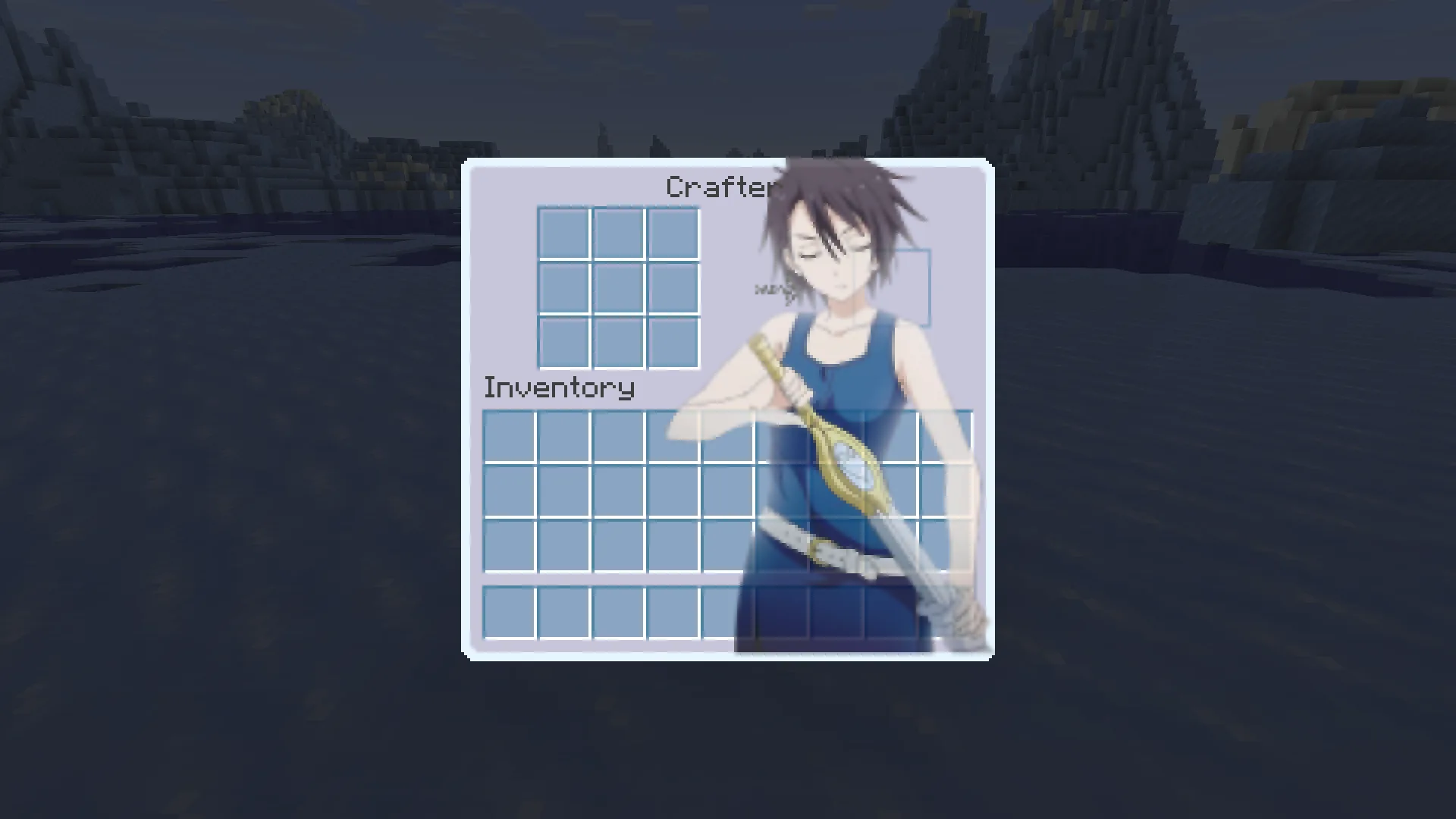 Интерфейс верстака в стиле аниме «О моём перерождении в слизь».