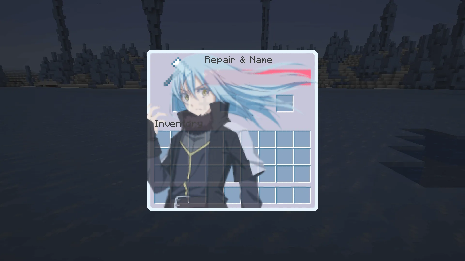 Интерфейс наковальни в стиле аниме «О моём перерождении в слизь».