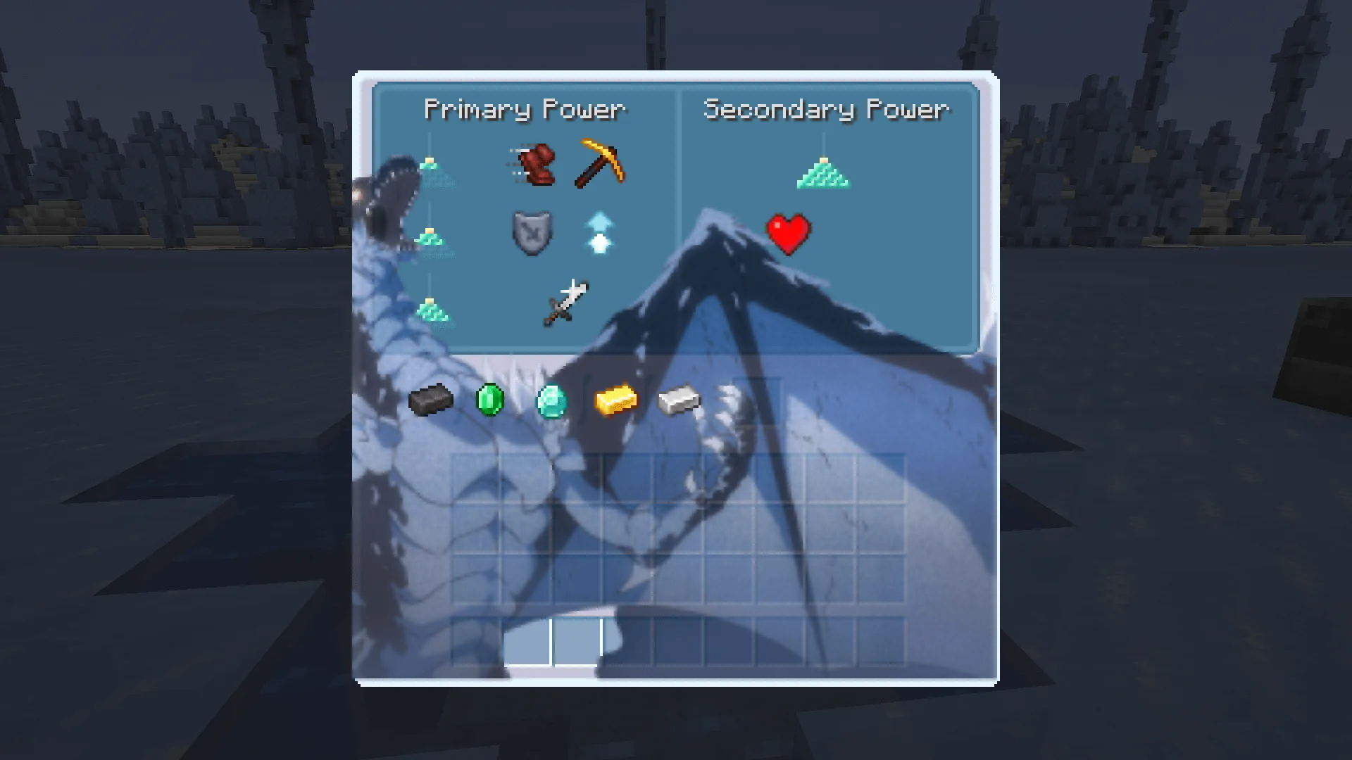 Интерфейс маяка из набора текстур That Time I Got Reincarnated as a Slime GUI Pack.