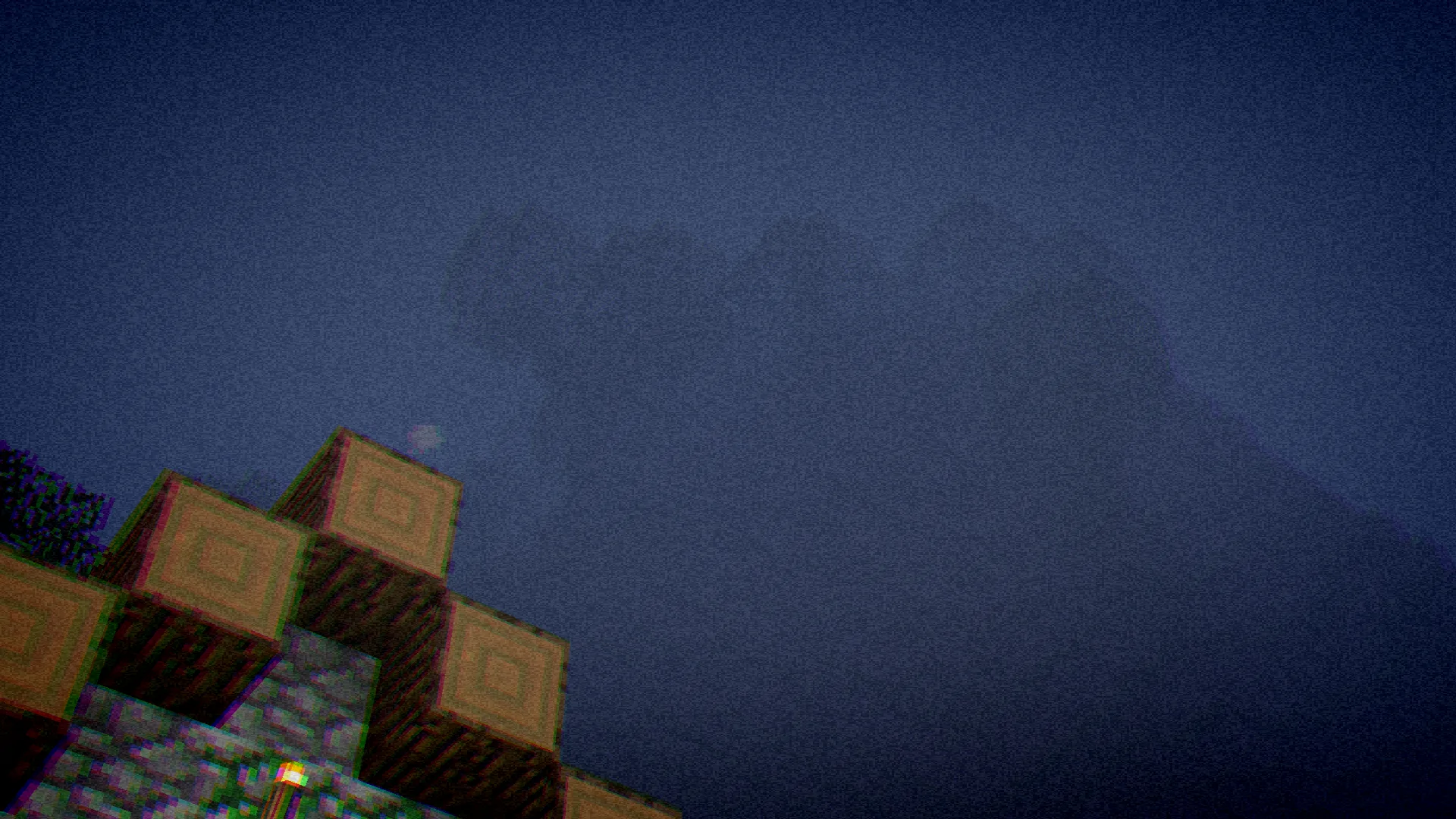 Холм в тумане в проекте Minecraft "Somber".