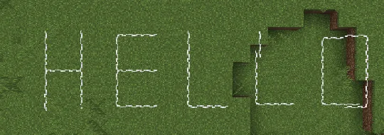 Надпись из нити