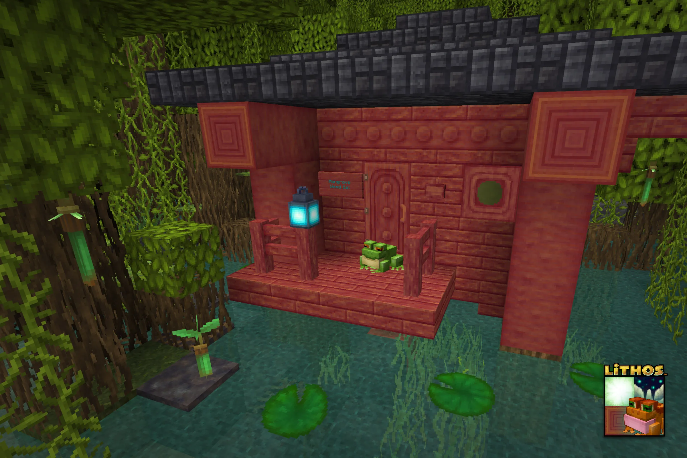 Мангровое дерево в стиле ресурс-пака Lithos.