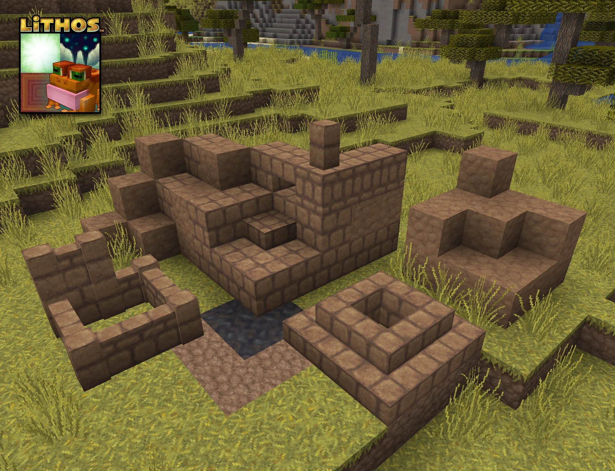 Текстура грязи из набора Lithos для Minecraft.