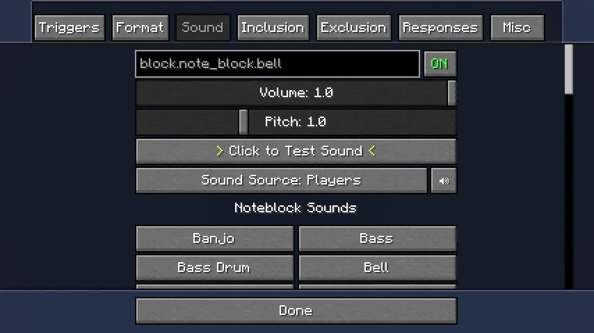 Иконка уведомления чата в Minecraft.