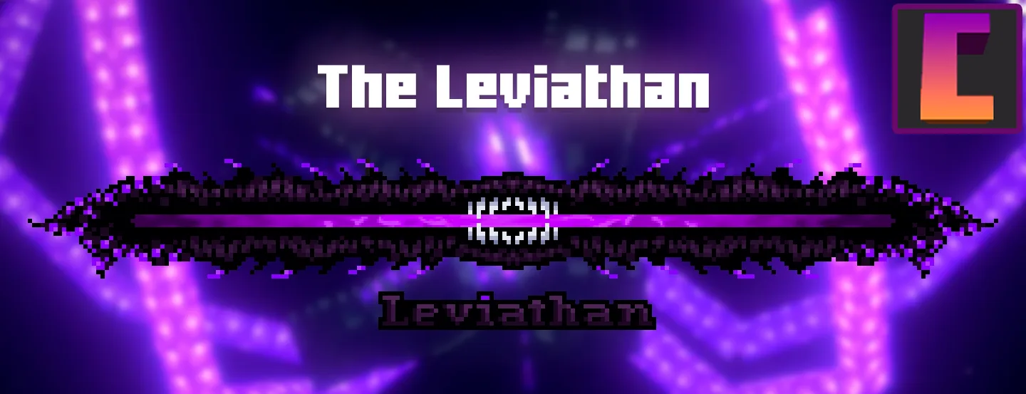 Скриншот индикатора здоровья босса Левиафан из мода Enhanced Boss Bars.