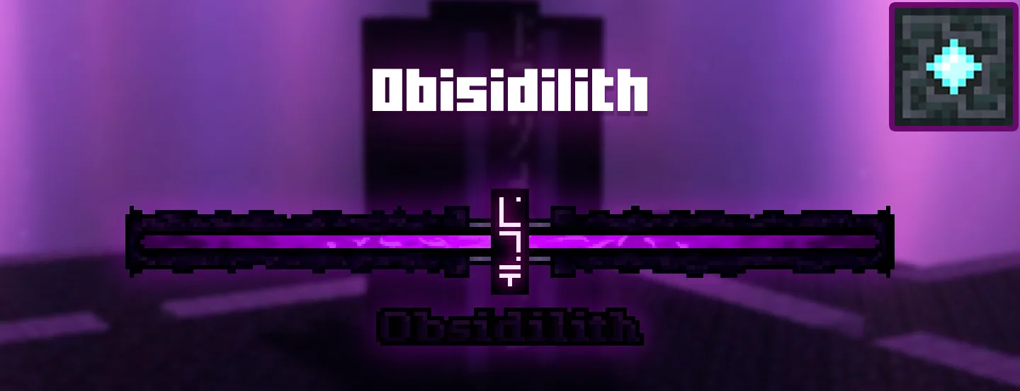 Полоса здоровья босса Obsidilith в стиле Enhanced Boss Bars.