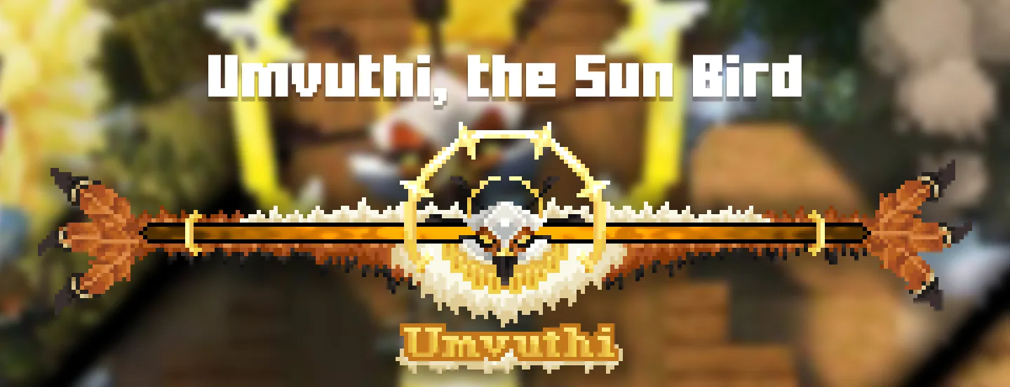 Босс-бар для моба Umvuthi в стиле Enhanced Boss Bars.