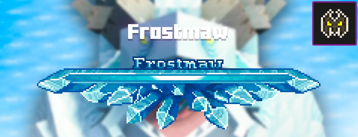 Скриншот босса Frostmaw из проекта Enhanced Boss Bars в Minecraft.