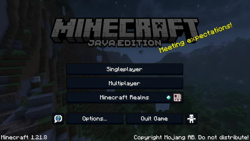 Main Menu