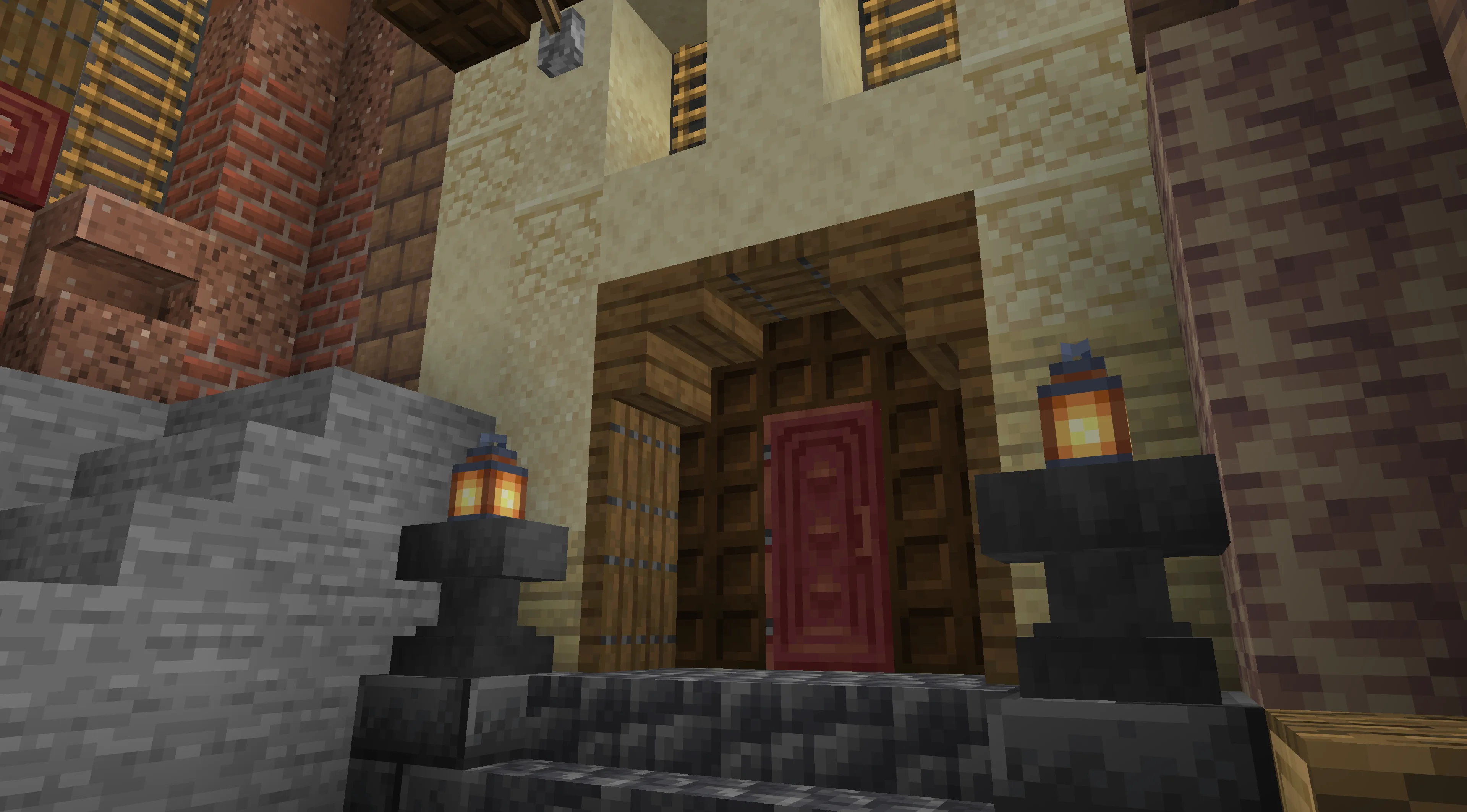 Фонари в Minecraft без использования ресурс-пака Translucent Lanterns