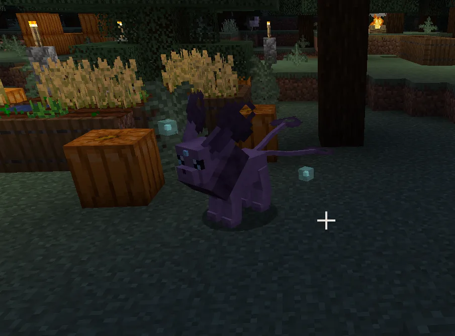 Покемон Помпеон (Pompeon) призрачного типа из мода Patch's Extra Eevees для Cobblemon.