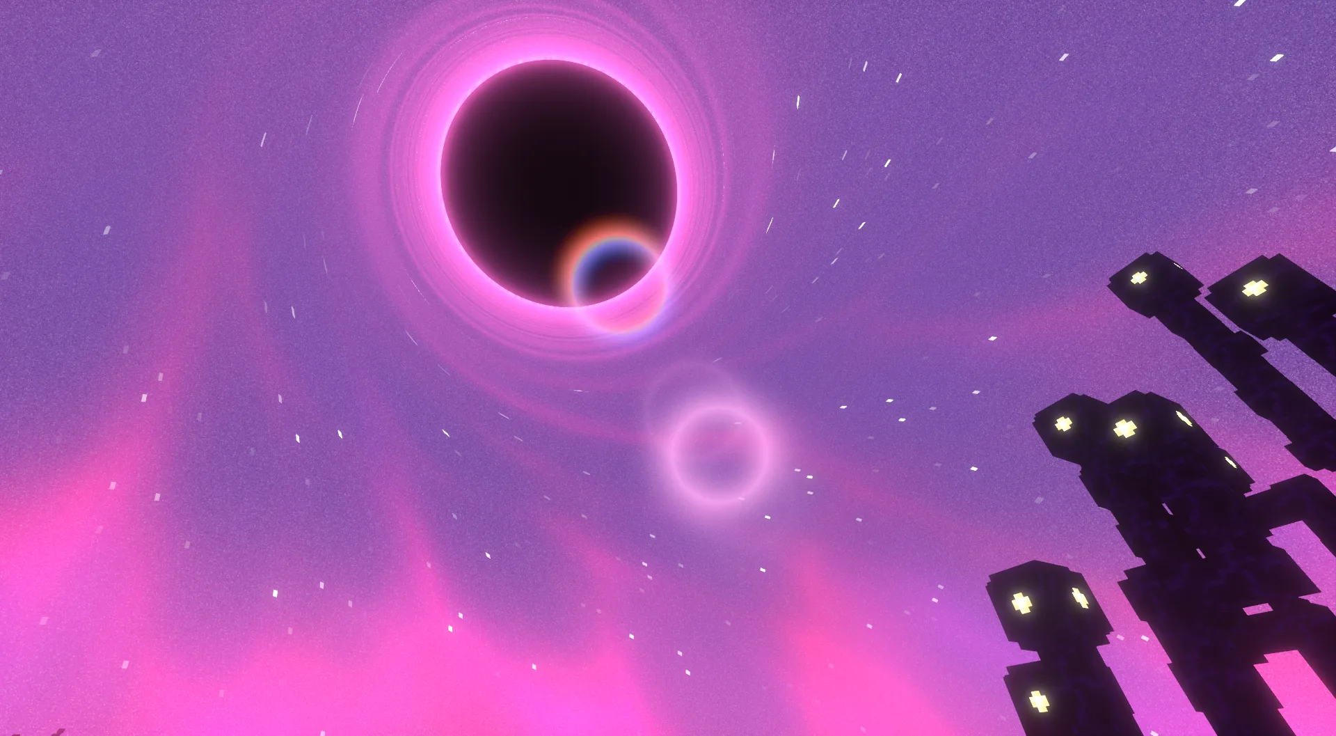 Valentine Shader: Черная дыра в Энде.