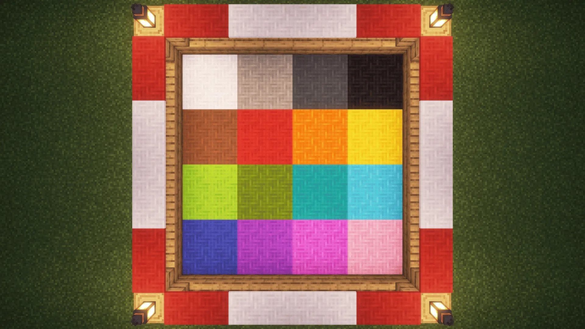 Текстуры шерсти в Minecraft.