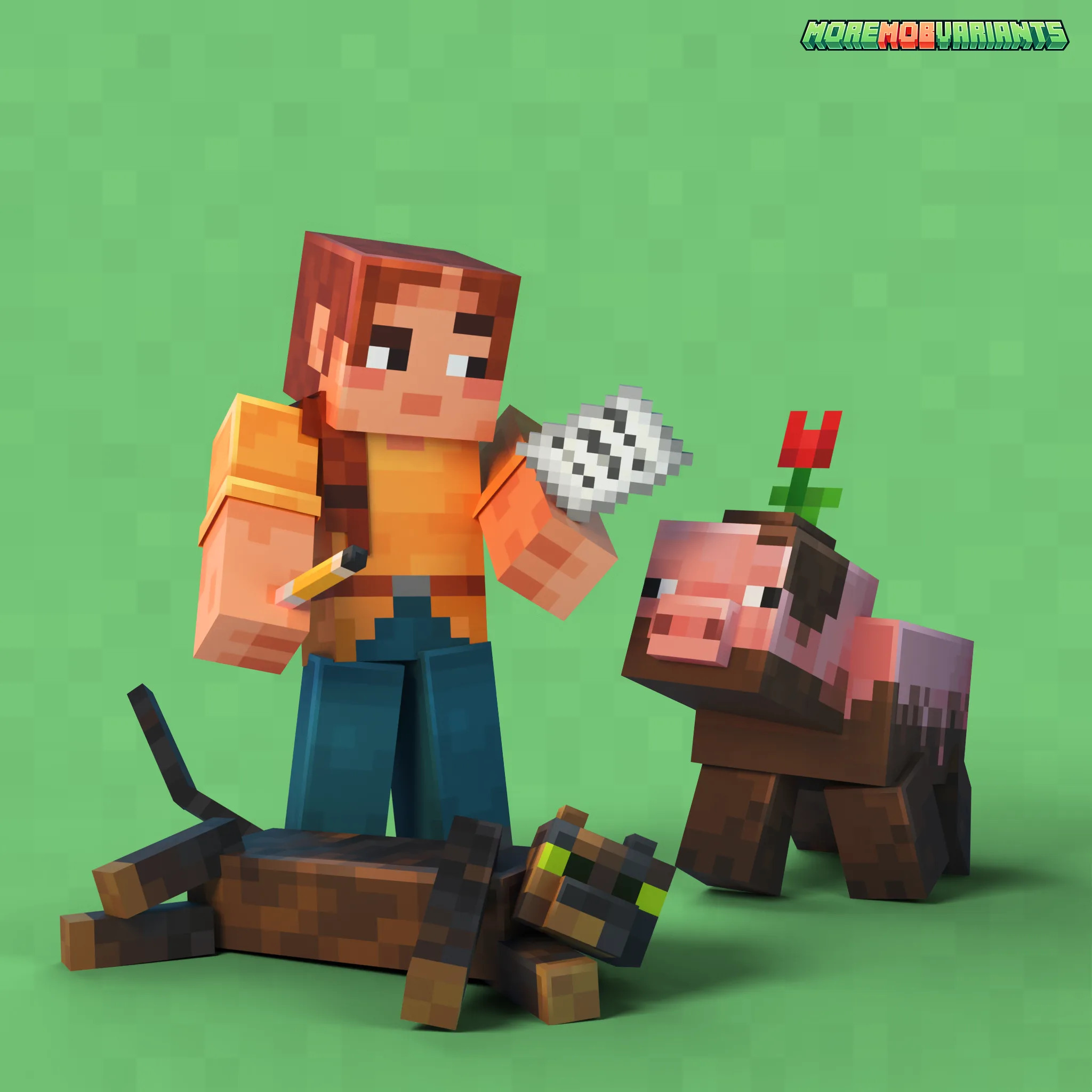 Скриншот обновления 1.2.0 для мода More Mob Variants.