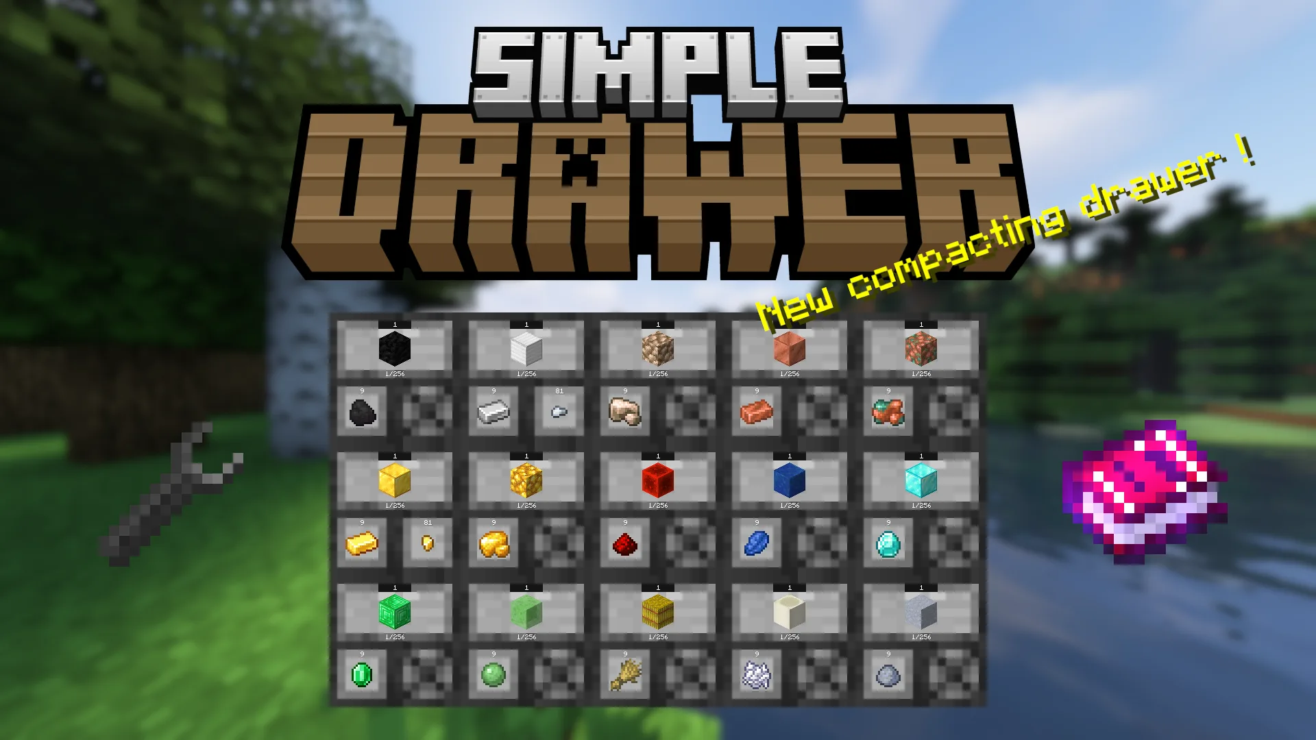 Компактные ящики из мода SimpleDrawer