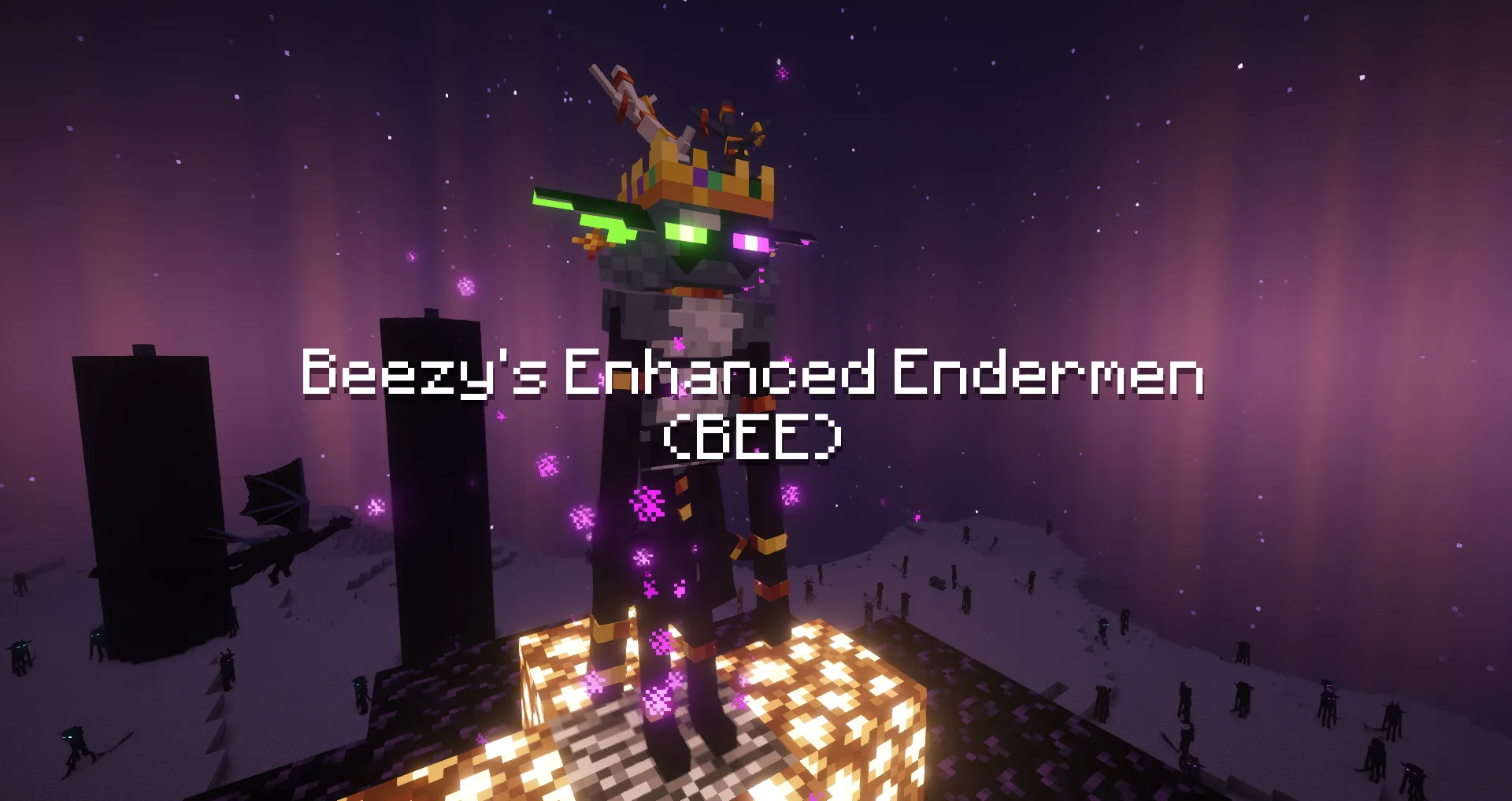 Скриншот эндермена из мода Beezy's Enhanced Endermen.