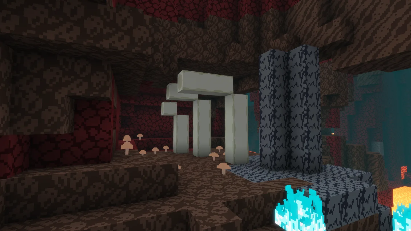 Долина песка душ в Minecraft.