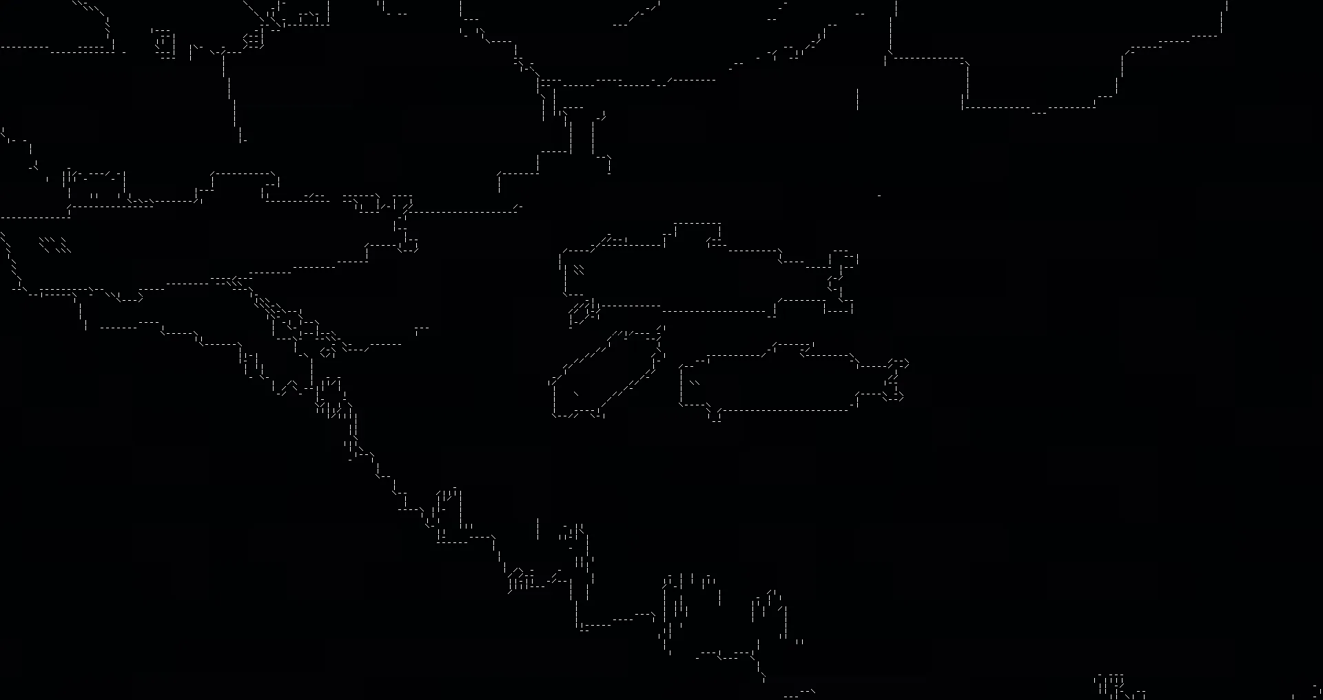 Шейдер Ascii like, отображающий рыбу в стиле ASCII.
