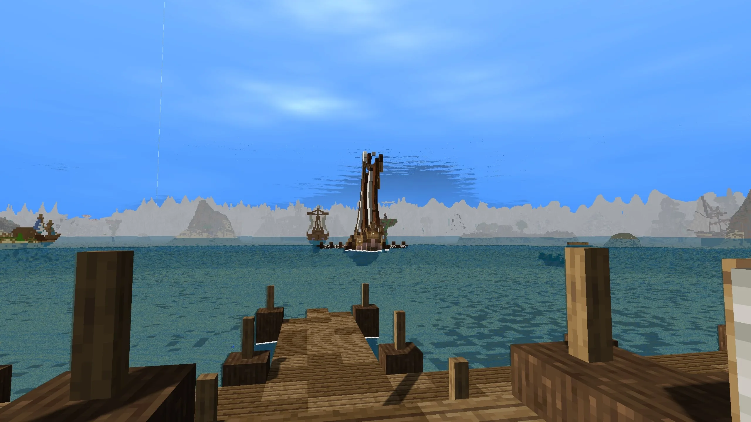 Корабельная пристань Немракта в шейдере Nwoof's Wynn.