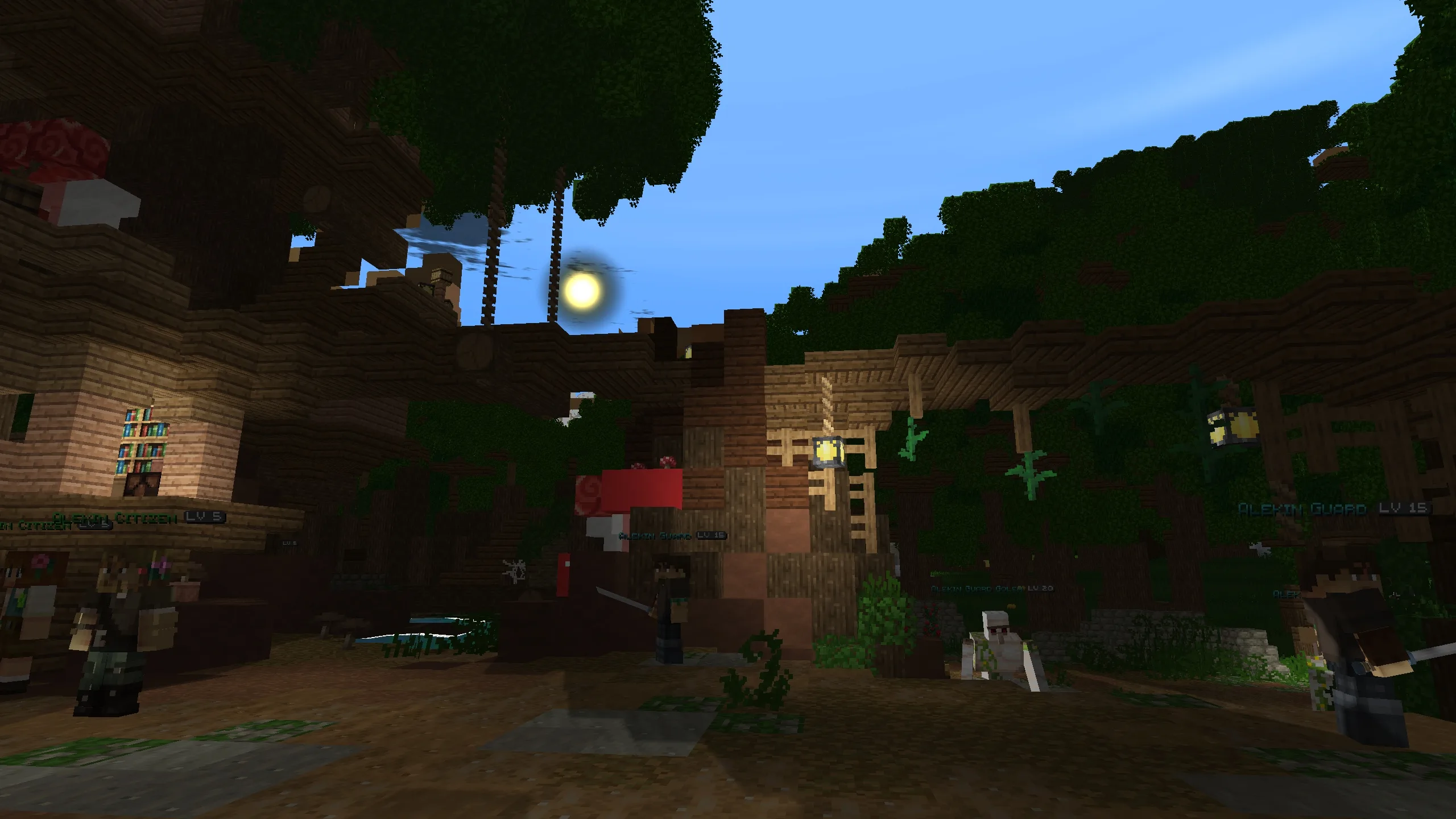 Деревня Алекин в Нивлских лесах с шейдером Nwoof's Wynn.