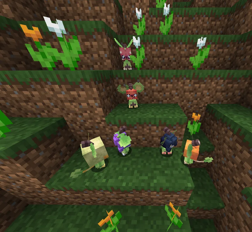 Budabon — факемон из мода Cobblemon с 15 региональными формами.