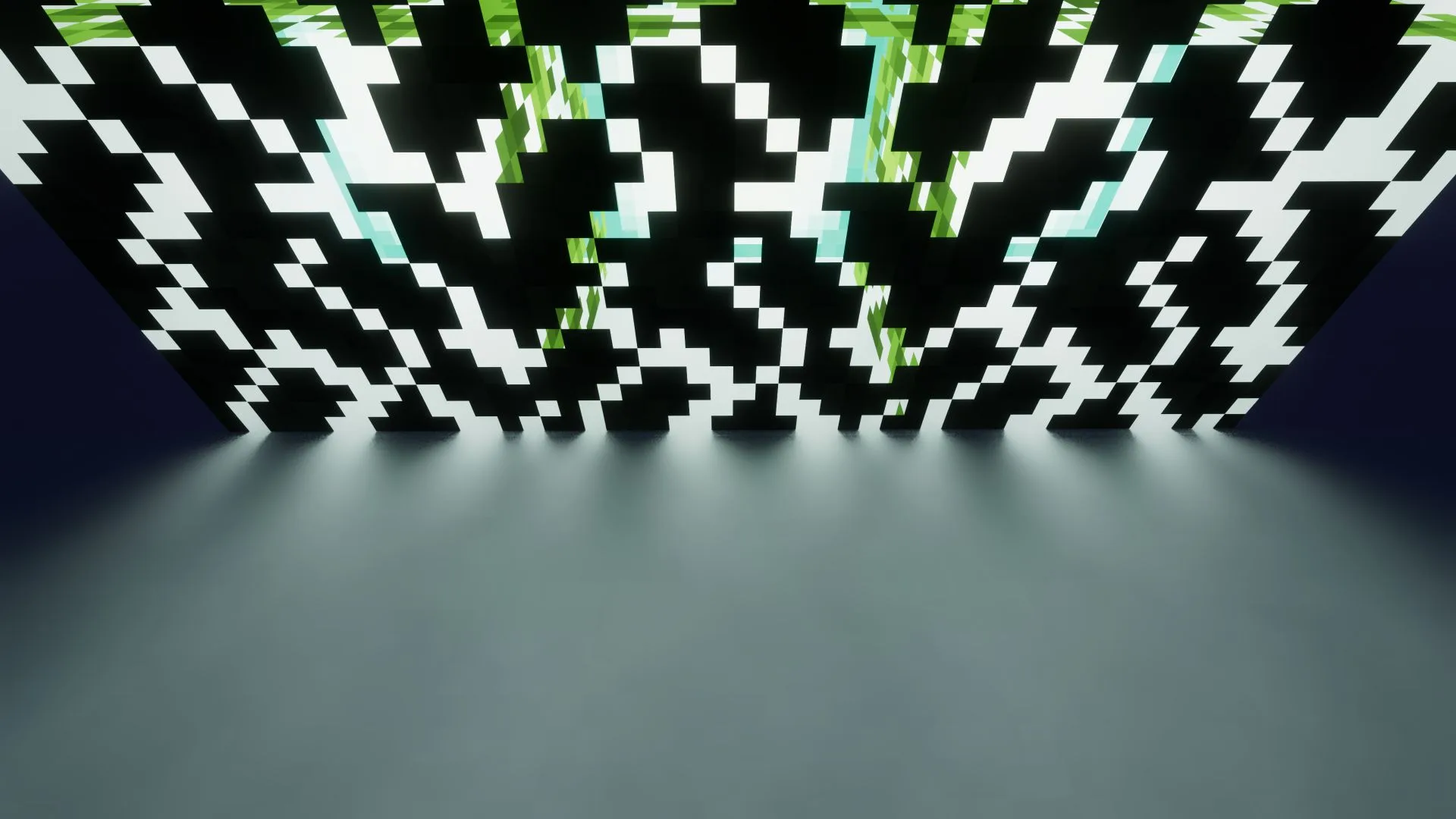 Тень листьев и морской фонарь как источник света.