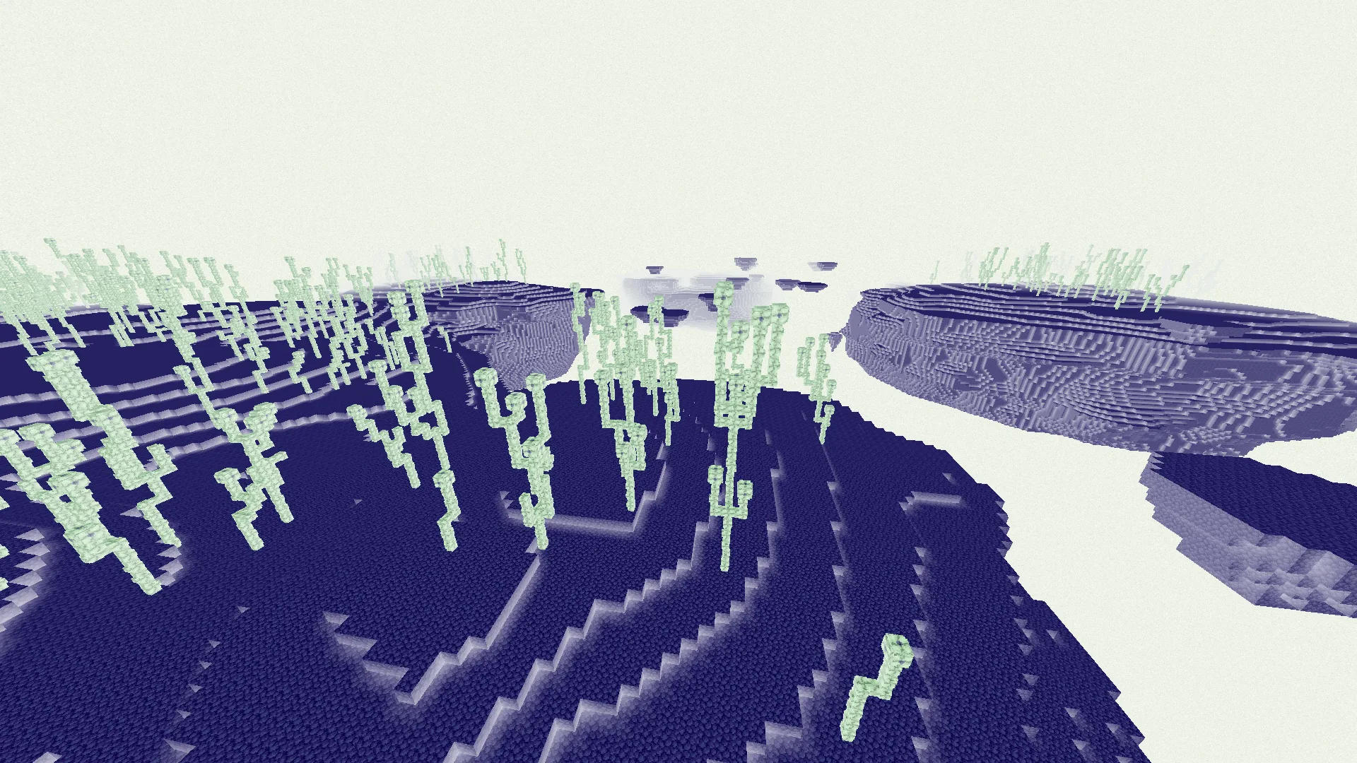 шейдер InvertColors-Shader на фоне Энда