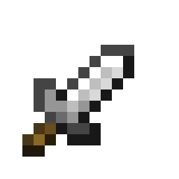 Уменьшенный меч из ресурс-пака Tiny Items