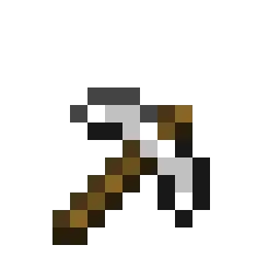 Уменьшенная кирка из ресурс-пака Tiny Items