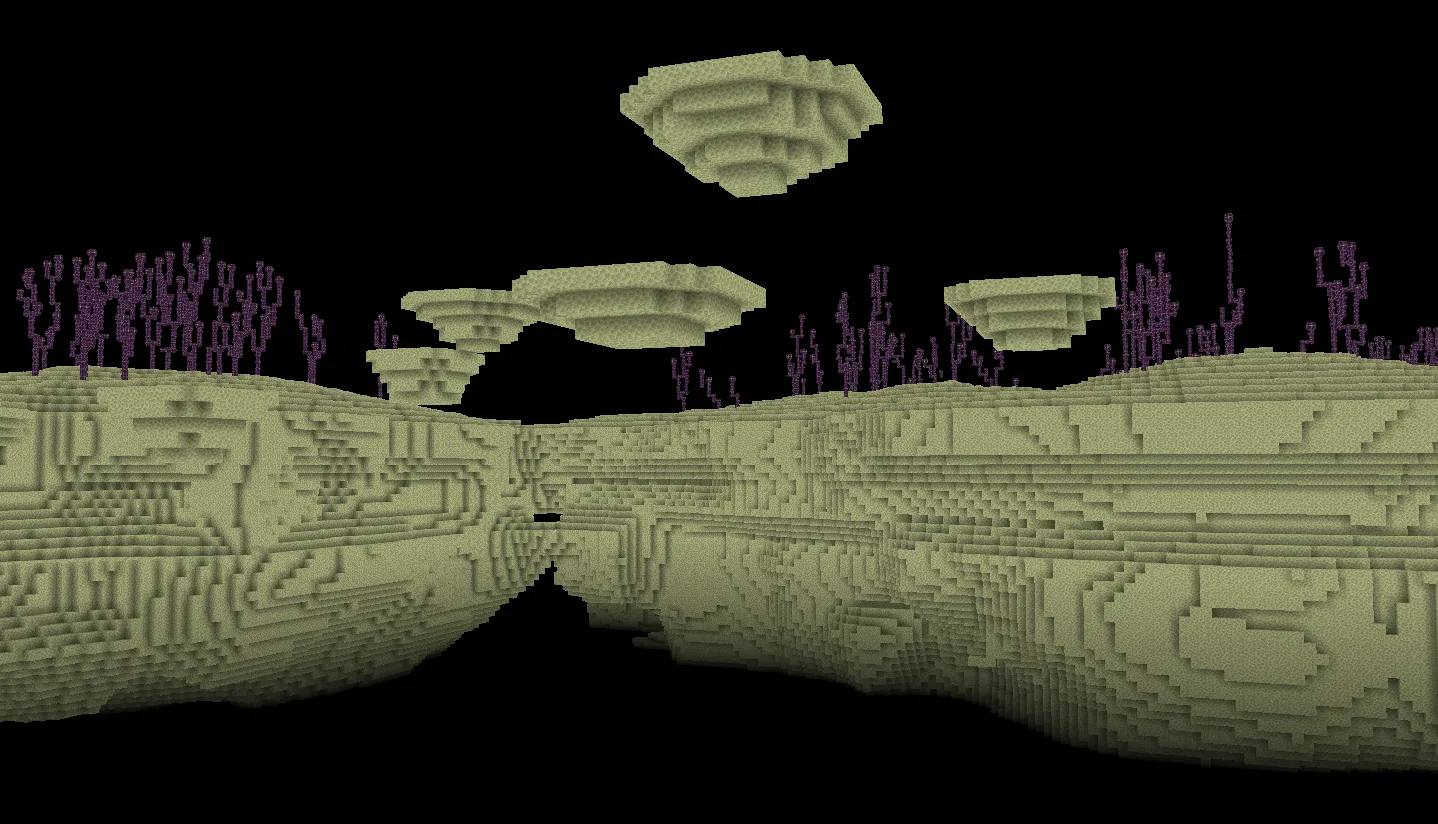 Острова Края, исчезающие в пустоте.