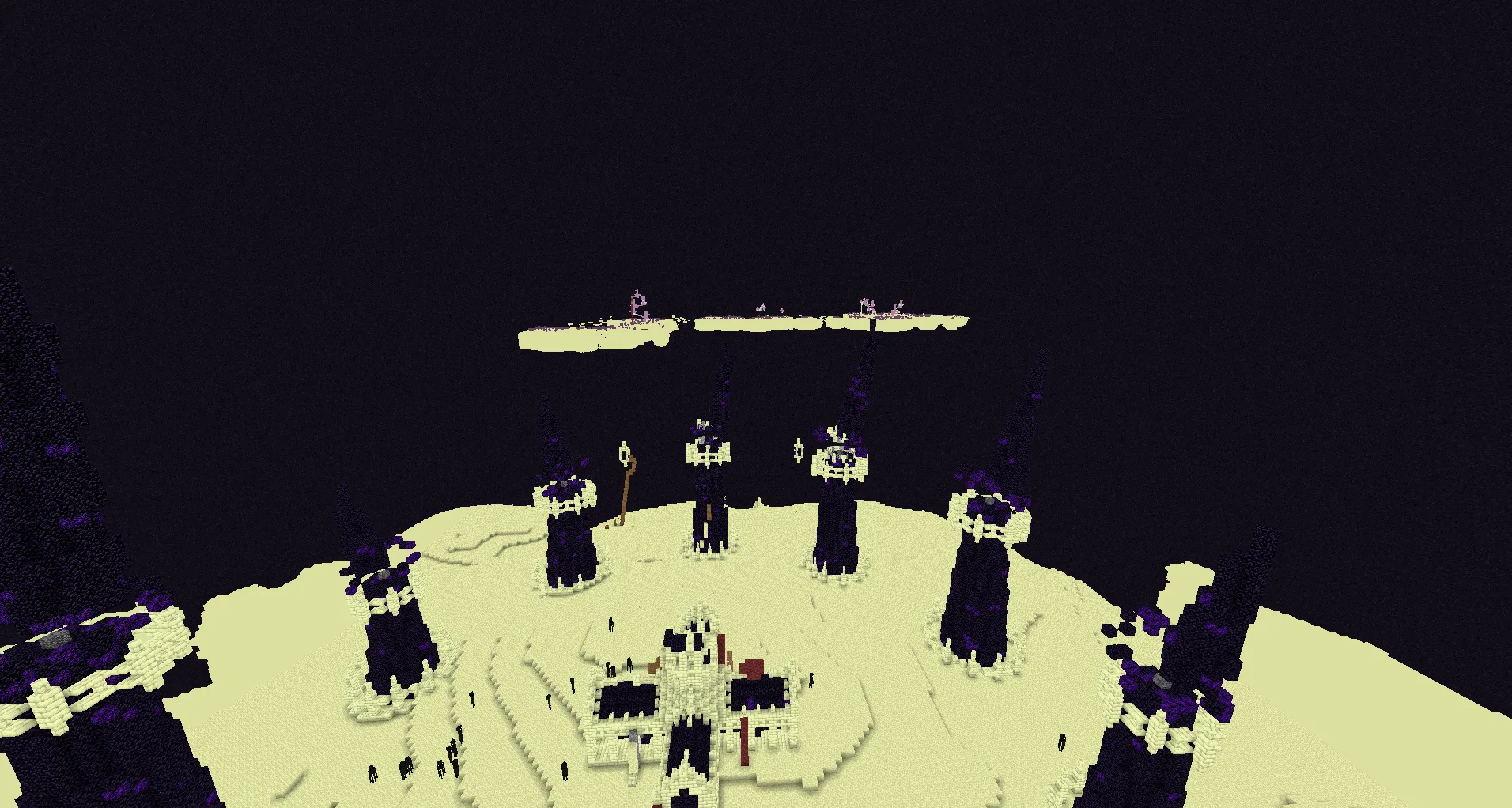 End-портал в Minecraft с улучшенной видимостью.