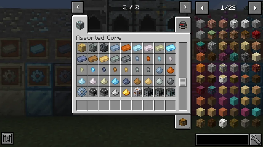 Предметы из мода Assorted Core
