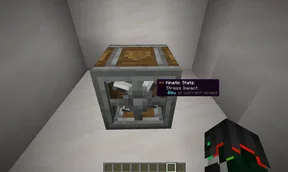 Игровой интерфейс мода Create с отображением характеристик очков Goggles.