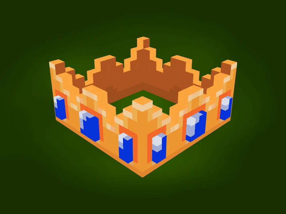Корона из мода SimpleCrown на фоне
