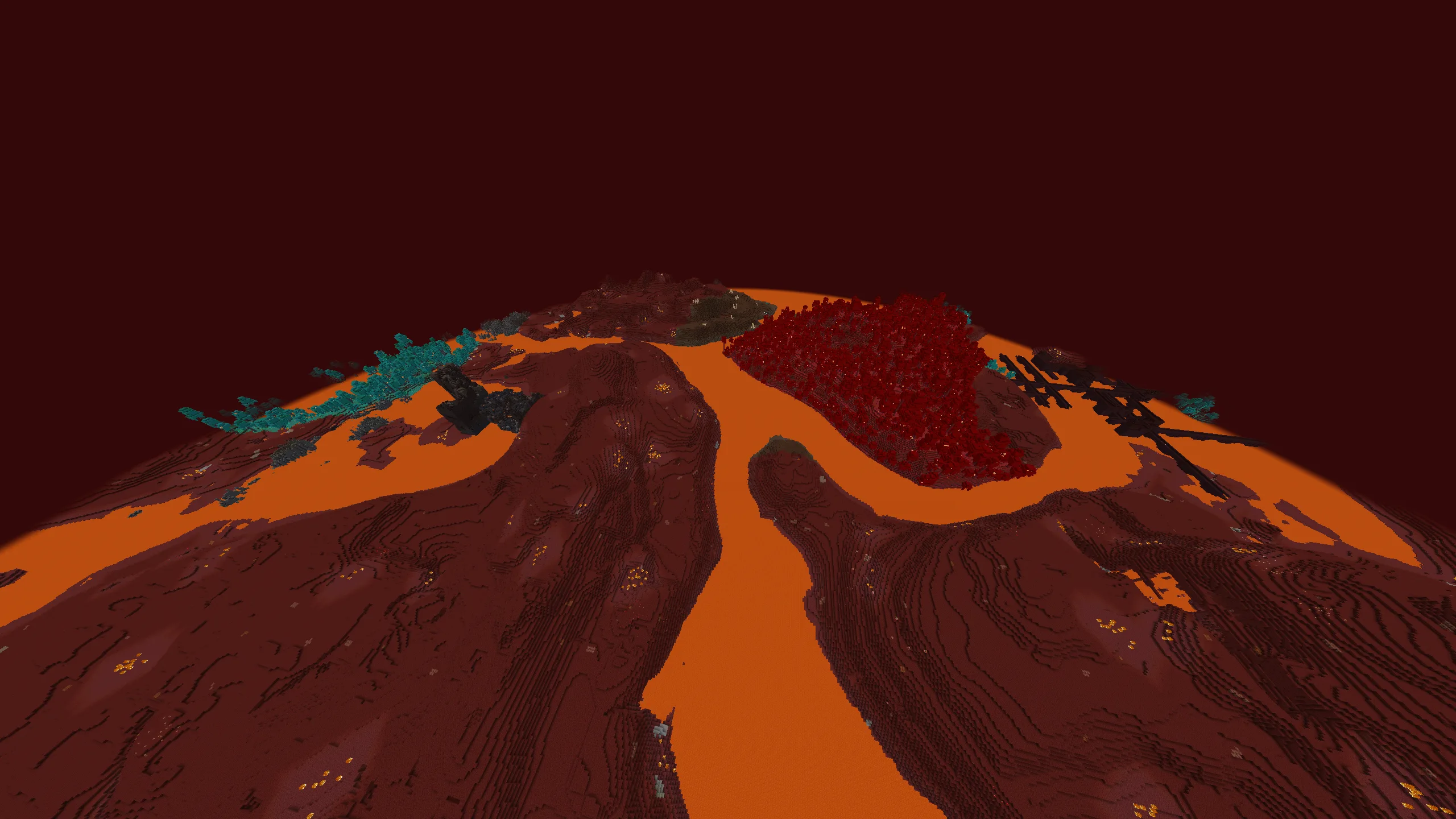 Измененный ландшафт в моде Overworldify