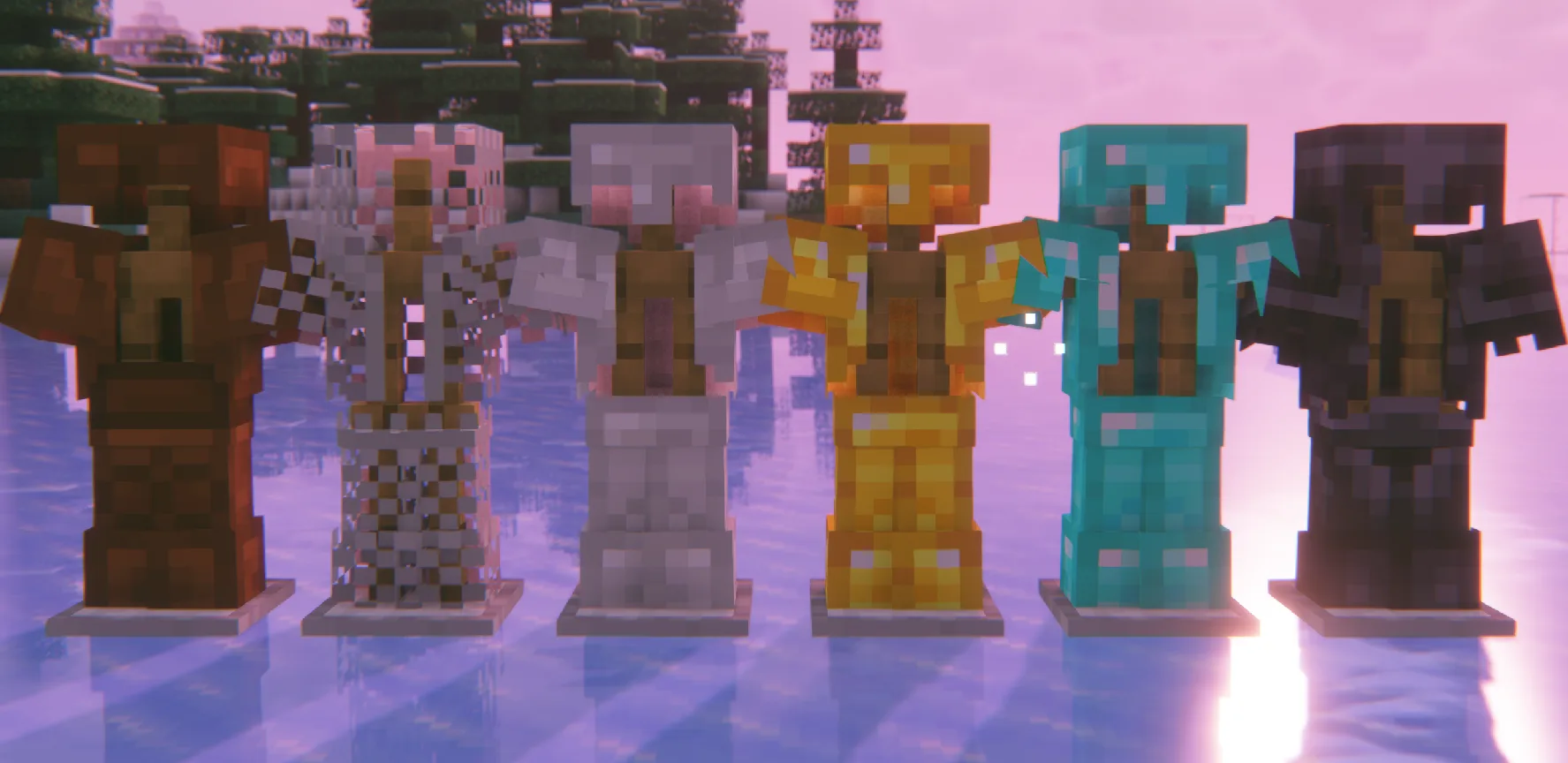 Стойки с прозрачной броней из Alexander's Translucent Armor