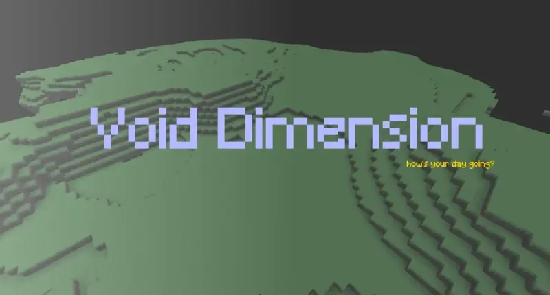 Скриншот измерения Void из мода skeep's Void Dimension.