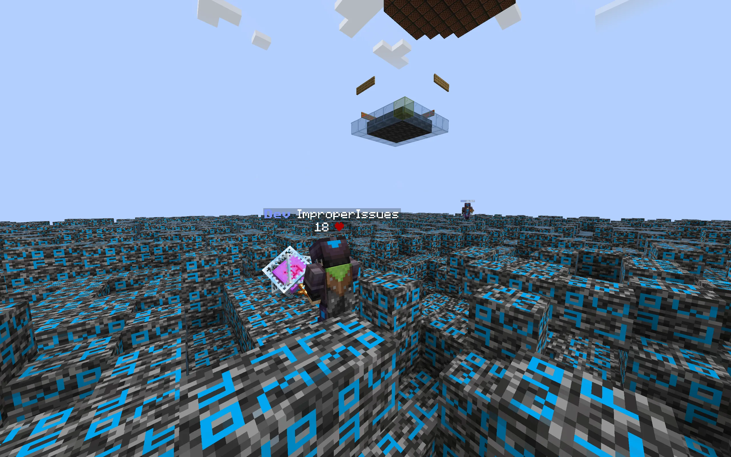 Внешний вид бедрока в ресурс-паке ClickCrystals Vanilla